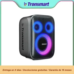 Tronsmart Halo 200 Bluetooth-Lautsprecher Leistungsstarker Party-Lautsprecher mit Tiefbass, 3-Wege-Soundsystem, Kabelgebundenes Mikrofon & Gitarreneingang, APP-Steuerung