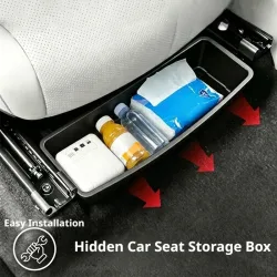 Universelle Aufbewahrungsbox für unter dem Autositz, Abnehmbarer Organizer, Gadget-Etui, Universelles Autozubehör