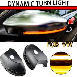 Für VW Passat B7 CC Scirocco MK3 Jetta MK6 EOS Käfer R LED Dynamische Blinker Blinker Sequentielle Seite Spiegel Anzeige Licht