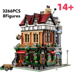 2026 Neue Retro Britische Straßenansicht Bausteine Kinderspielzeug Geburtstagsgeschenk Architektonische Straßenansicht-Steine