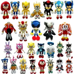 2026 Heiß begehrtes Sonic Cartoon Plüschtier Anime Shadow Sonic Schattdecor Thars Puppe Weich gefülltes Igel-Tier Plüschtier