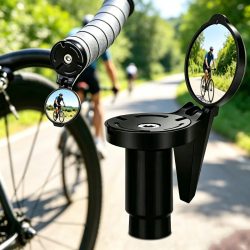 Fahrrad 1PC Rückansicht Konvexen Spiegel Lenker Drop Bar Montieren Acryl Objektiv Zurück Anblick Reflektor Licht Gewicht