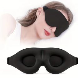 Superweiche 3D-Schlafmaske ? Weiche und bequeme Augenmaske, geeignet für Männer und Frauen für Reisen und den Heimgebrauch
