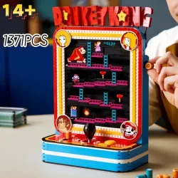 1371-teiliges Donkey Kong Arcade-Bausteinset für Erwachsene, Videospiel-Sammlerstück, Überraschungsgeschenk für Erwachsene Spieler