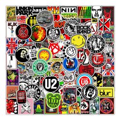 100 Stück klassische Rock-Aufkleber, DIY-Aufkleber, Scrapbooking, Telefon, Gepäck, Skateboard, wasserfeste Aufkleber