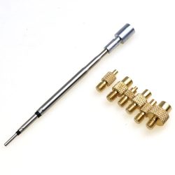 C210/TS21/HS-02B Wärmeeinsatz Mutter Eisen Spitze Trimmen Kit Innengewinde Lötkolben Spitze 3D Druck Ändern Finishing Werkzeug Messing
