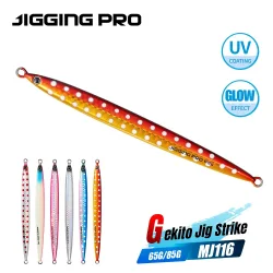 JIGGING PRO Gekito Jig Strike 45g 65g 85g Weitwurf-Jigs Metall-Jig Angelköder für Küsten- und Bootsangeln Meerwasser-Angelköder