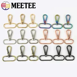 Meetee 5/10 Stück Metall-Hundehalsband-Verschlüsse, 16/20/25/32/38 mm, Taschengurt-Anschluss, Haken, Schnallen, Carbiner-Snap, DIY-Hardware-Zubehör