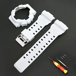 Für Casio G-Shock GA-100/110/120/140 GD-100 GAX-100 GLS-100 Ersatz Gummi Silikon Matte Uhr Band Armband Armband + Fall
