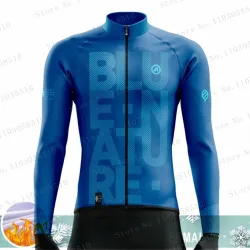 Winter Jacke Männer Thermische Fleece Radfahren Jersey Mantel Road MTB Langarm Kleidung Bike Kaschmir Tops Ropa Ciclismo Hombre 2024