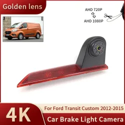 AHD 1080P Gold Objektiv Auto Bremslicht Rückansicht Rückfahrkamera Für Ford Transit Custom 2012-2015 Wasserdichte Backup kamera