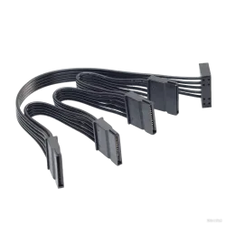 1 bis 4 Wege 15Pin Sata Netzteil Stecker auf Buchse Verlängerungskabel Splitter für HDD SSD Bay PC Server SATA Port Multiplikator