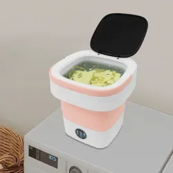 Tragbare 12-Liter-Waschmaschine, 3 Reinigungsmodi, faltbare Waschmaschine, Reise-Mini-Waschmaschine 30 x 30 x 33 cm