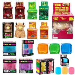 Needoh Dr Pepper Nice Cube & Dream Drop Sensorisches Spielzeug Hamburger für Autismus, ADHS, Quetschspielzeug zur Stresslinderung und Angstbewältigung