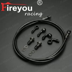 M10 Geflochtener Bremsschlauch Motorrad Hydraulische Kupplungsleitung Bremszylinderleitungen für Motorräder Kawasaki Yamaha BWS Honda Dio