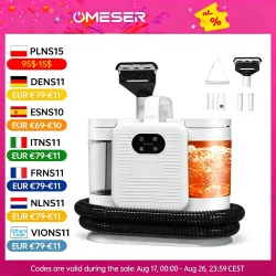OMESER C988 1650 W Dampfreinigungssprühmaschine 15 kPa Saug-Teppichreiniger Handheld Smart Home Appliance für Sofa-Bett-Reinigung