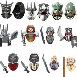 PG517 PG518 PG519 PG520 König Anime Filme Feigen Ziegel Puppen Mini Action Spielzeug Figura Bausteine Spielzeug Puppe