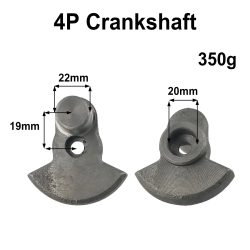 Rotoren für Luftkompressor-Kurbelwelle, Ersatzteil, Luftpumpenzubehör, kompatibel mit 1P 2 5P 3P Kompressoren, Gusseisenmaterial