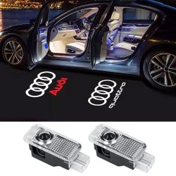 2er-Set Auto-Türprojektor-Willkommenslichter ?Ghost Shadow? für Audi A1 A3 8P 8V A4 A5 A6 A7 A8 Q3 Q5 Q7 Q8 Sline TT Logo