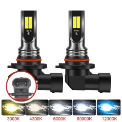 2Pcs 9005 9006 LED Scheinwerfer H11 H8 H9 H10 H1 H3 Auto Nebel Glühbirnen DRL H4 H7 Auto Fahren lauf Lampen 6000K 8000LM 80W 12V