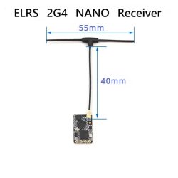 ELRS 2,4GHz NANO Empfänger ExpressLRS BETAFPV 2400 RX mit T-Typ Antenne Unterstützt WLAN-Upgrade für FPV RC Drohnen