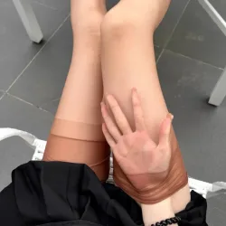 Große Größe Ultra-dünne Atmungsaktive Strümpfe Nicht-elastische Reine Nylon Party Medias De Mujer Super Lange Hosenträger Strümpfe für Frauen