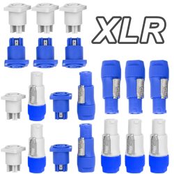 10Pcs 20A Power Stecker 3Pin XLR Stecker Stecker Buchse Powercon Adapter NAC3FCA NAC3MPA NAC3FCB