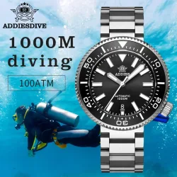 ADDIESDIVE Herren-Taucheruhren, 1000 m, Saphirglas, superleuchtender Kalender, 8215, automatische mechanische Armbanduhr, Luxusuhr