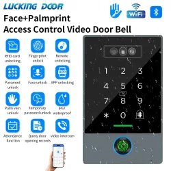 TTLOCK Smart Visuelle Gegensprechanlage IP68 Wasserdichte IC-Karte Fingerabdruck WiFi Gesichtserkennung Zugangskontrollmaschine Home Security ?