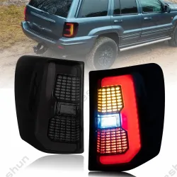 Paar LED-Rückleuchten für 1999 2000 2001 2002 2003 2004 Jeep Grand Cherokee MK2 WJ Rücklicht Rückleuchte Bremsblinker