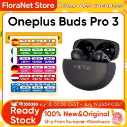 OnePlus, Globale Version OnePlus Buds Pro 3 Kopfhörer mit bis zu 50dB Geräuschunterdrückung, Spatial Audio mit Head-Tracking und Hi-Resolution Audio