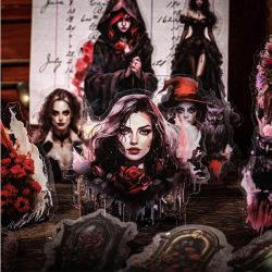 30 Teile/paket Gothic Vampire Serie Scrapbooking Aufkleber Pack Vintage Journal Collage Label Diy Tagebuch Album Liefert