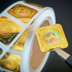 500 Stück pro Rolle Hologramm Manipulationssichere Aufkleber Original Echte Sicherheits-Garantie-Siegel-Etiketten Universelles Erd-Design 15mm