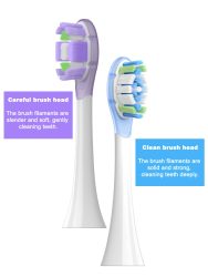 4 Stück Ersatzbürstenköpfe für Xiaomi Oscillation Electric Toothbrush Pro Mijia MES610 MES609 Zahnbürstenkopf mit weichen Borsten