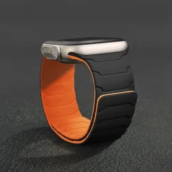 I LOVE LUO, Magnetisches Silikonarmband für Apple Watch Armbänder Ultra 2 3 49mm 44mm 40mm 41mm 46mm 42mm 45mm Armband IWatch Series 11 9 8 7 SE 10