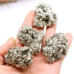 Hochwertige Pyrit roh getrommelt natürliche getrommelte Steine Kristalle Heilung Sammlung Enthusiasten Geschenke Edelsteine