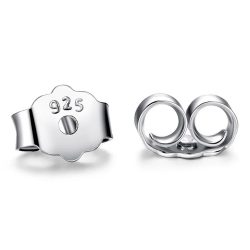 20 Teile/satz Metall S925 Silber Farbe Ohrring Rücken Haken Stopper Ohr Beitrag Nuts Zubehör für, Der Stud Ohrringe Diy Großhandel