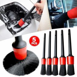 5Pcs Auto Reinigung Pinsel Kit Auto Detail Pinsel Staub Pinsel Für Auto Innen Detaillierung Pinsel Set Rad Felgen Sauber pinsel Werkzeuge