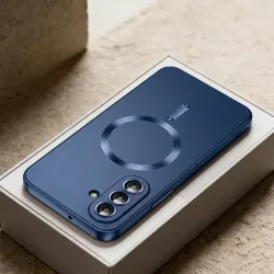 Für Magsafe Metallische Weiche TPU Handyhülle für Samsung Galaxy S26 S25 S22 S21 Ultra Plus S24 S23 FE S25 Edge mit Linsenschutz