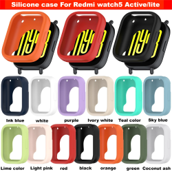Weiche Silikonhülle für Redmi Watch 5 Active Watch 5 Lite Smart Watch Anti-Drop Elastische Schutzhülle für Redmi Watch5 Lite