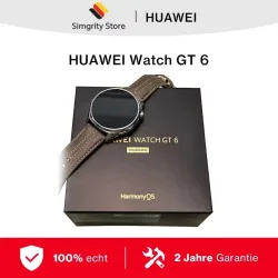 HUAWEI Watch GT 6 Smartwatch 41 mm/46 mm, GPS, AMOLED-Display, bis zu 21 Tage Akkulaufzeit, Radfahren, über 100 Sportmodi, kompatibel mit Android und iOS, Gesundheitsüberwachung, emotionales