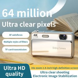 Neue digitale Schiebe-Kamera mit CCD-Sensor für den Campus, 4K-Hochauflösende Kamera zum Fotografieren und Aufzeichnen, integriert mit Studentenausweis-System