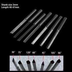 Wolfram Stahl Winkel Cutter Gravur Messer Schmuck Pneumatische Stichel Zubehör Spachtel Dreieck Metall Klingen DIY Machen Werkzeuge