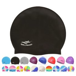 Wasserdichte Silikon-Badekappen für Damen und Herren, hochelastisch, flexibel, zum Schutz der Ohren, Haare, Schwimmbadmütze für Erwachsene, Kinder, Mädchen, Jungen