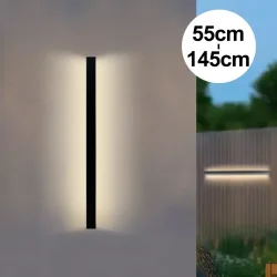 EnwYe, Nordic LED Beleuchtung Wand Lampe IP65 Garten AC Lange Wand Licht Im Freien Wasserdichte Moderne Lange Streifen 85-256 v OutdoorDecoration