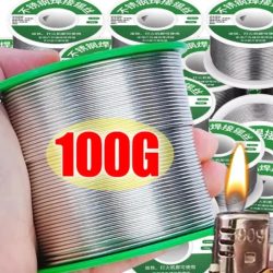 1 mm bleifreier Feuerzeug-Lötdraht, 20/50/100 g, Edelstahl-Lötschweißen, Einwegartikel für Kupfer-Eisen-Nickel-Batterie-Stangenstück