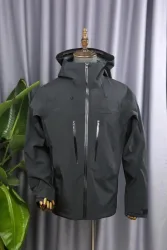 ARC SV Stickerei Vogel-Logo Dreischichtige Herren- und Damen-Campingjacke Outdoor Wasserdichte Windjacke Wander- und Skijacken Unisex