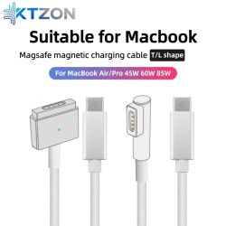 Magnetisches sicheres Ladekabel für MacBook, USB-C auf MagSafe 1/2 geflochtenes Kabel, kompatibel mit MacBook Air Pro 45W 60W 85W Adapter