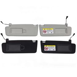 Für VW Golf 5 2003-2008 Golf 6 2009-2014 Passat B6 B7 Schwarz Grau Vorderer Sonnenschutz mit Schminkspiegel Sonnenschirm