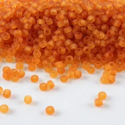 Hochwertige transparente matte Farbperlen CJ 11/0, 10g/Tube, geeignet für alle Arten von DIY-Bastelarbeiten usw.